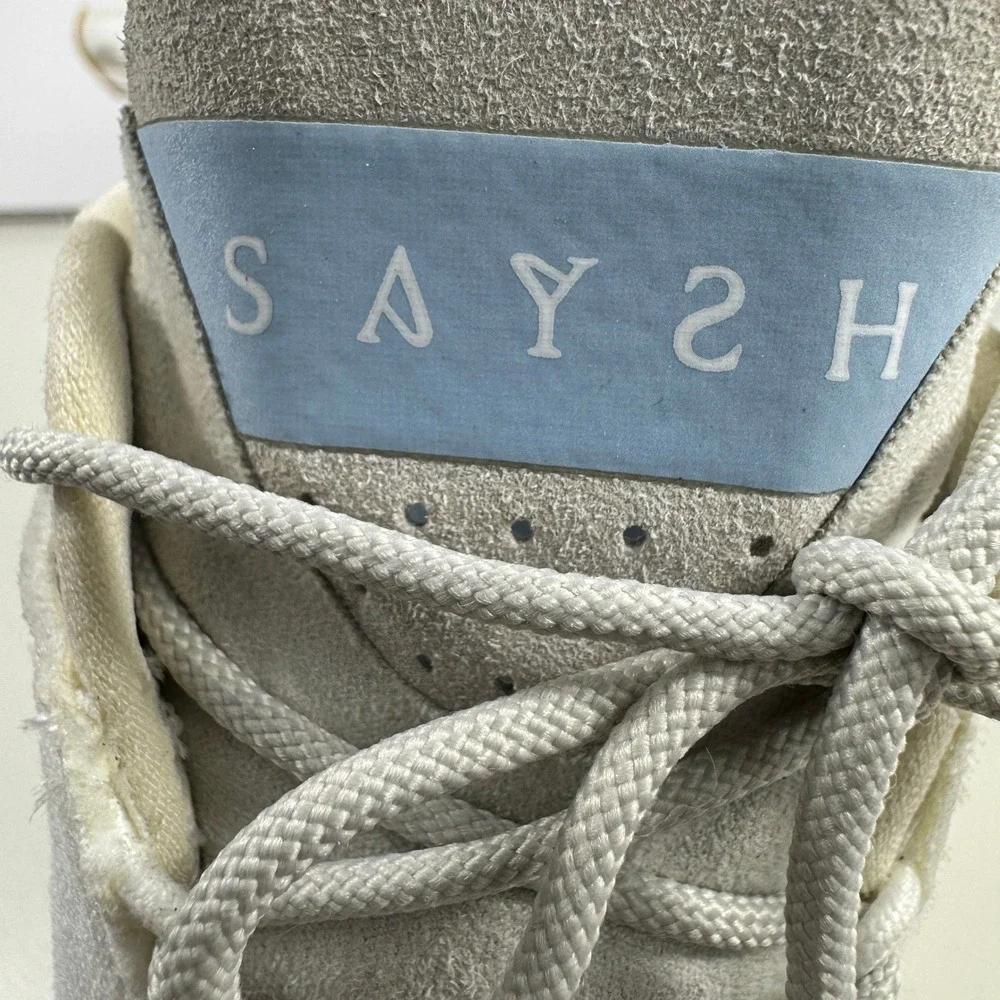 Saysh One Women's‎ White Jacquard Microsuede Sneakers Allyson Felix Size US 5.5
